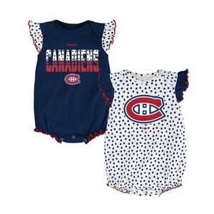 NHL Montreal Canadiens Newborn Infant Hockey 2 Piece Onesie Set 0-3 Months Navy
